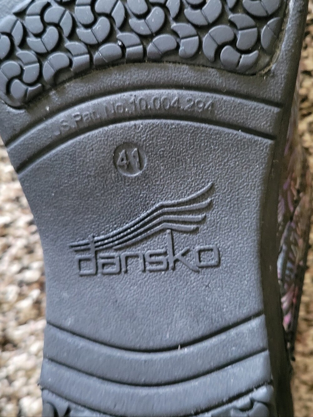 Dansko XP 2.0 Women's Black Iridescent Paisley Mules - Picture 6 of 6